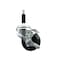 Service Caster 3'' SS Phenolic Swivel 7/8'' Expanding Stem Caster with Brake SCC-SSEX20S314-PHS-TLB-78 - alternate 1